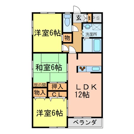 エクシード山城の物件間取画像